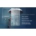 DreamLine Unidoor-X 47 in. W x 72 in. H Frameless Hinged Shower Door in Satin Black  D32372R-09 - B07737QNMY